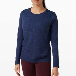 Lululemon Swiftly Relaxed Long Sleeve Cosmic Shift Hyper Blue/Black